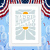 Harris Walz 2024 Art Poster