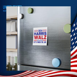 Harris Walz 2024 Lets Finish The Job Sticker