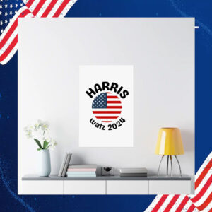 Harris Walz 2024 Matte Vertical Posters