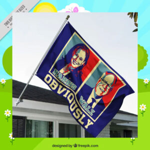 Harris Walz 2024 Obviously Flag