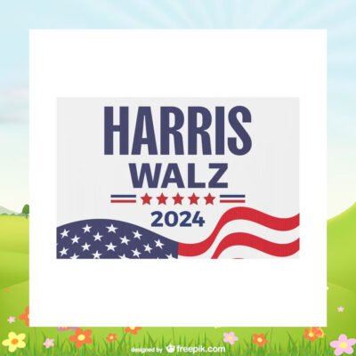 Harris Walz 24 Election Yard Sign