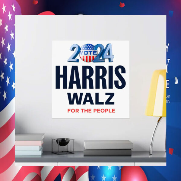 Harris Walz For The People 2024 Poster