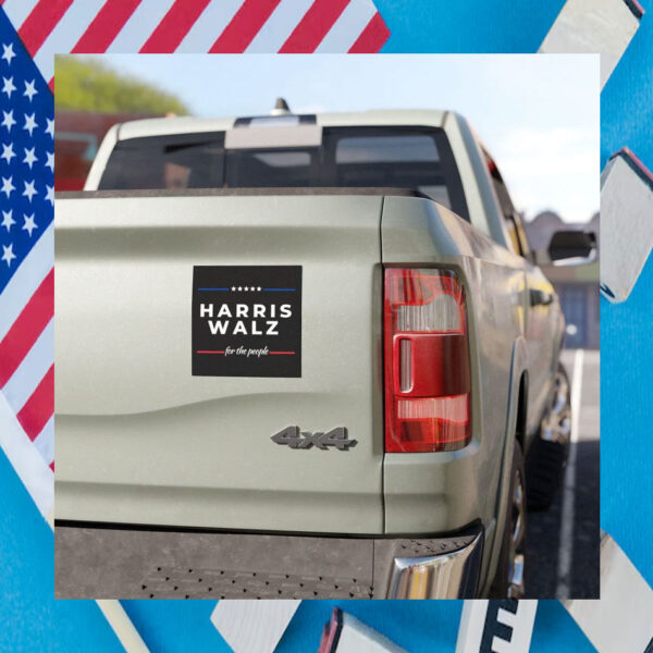 Harris Walz For The People Car Magnet