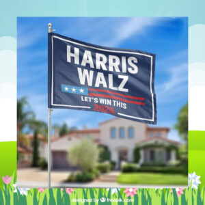 Harris Walz Let's Win This 2024 Flag