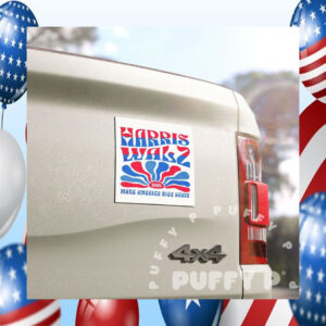 Harris Walz Make America Nice Again Car Magnet