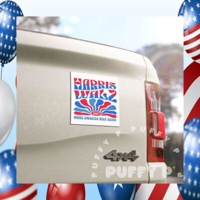 Harris Walz Make America Nice Again Car Magnet