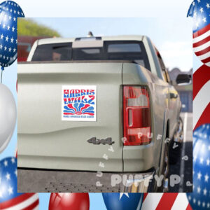Harris Walz Make America Nice Again Car Magnet