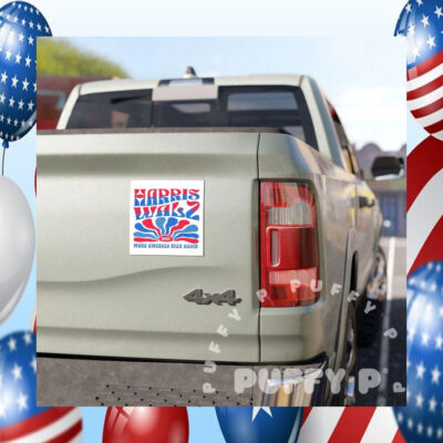 Harris Walz Make America Nice Again Car Magnet