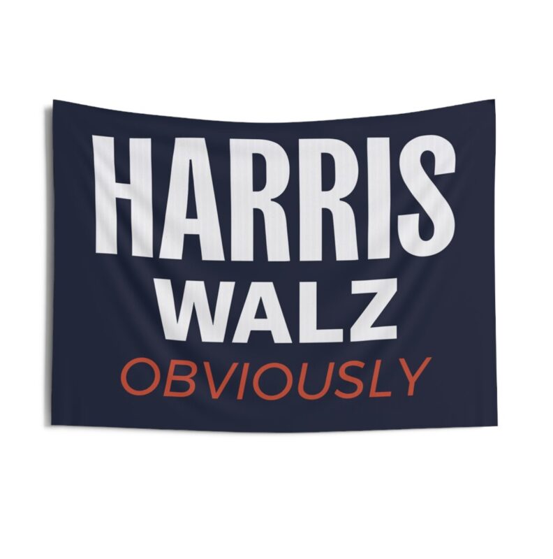 Harris Walz Obviously 2024 Indoor Wall Tapestries