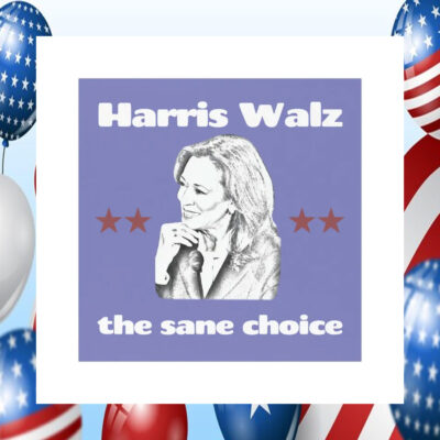 Harris Walz The Sane Choice Car Magnet