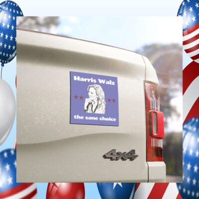 Harris Walz The Sane Choice Car Magnet