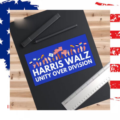 Harris Walz Unity Over Division 2024 Car Magnets