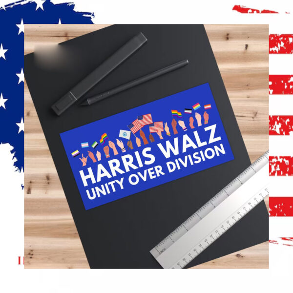 Harris Walz Unity Over Division 2024 Car Magnets