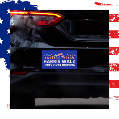 Harris Walz Unity Over Division 2024 Car Magnets