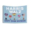 Harris Walz Unity Over Division Indoor Wall Tapestries