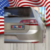 Harris Walz We're Not Going Back Car Magnet