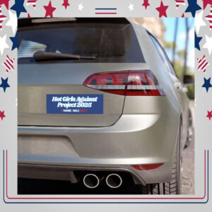 Hot Girls Against Project 2025 Harris Walz 2024 Car Magnet
