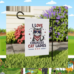 I Love Childless Cat Ladies Kamala Flag
