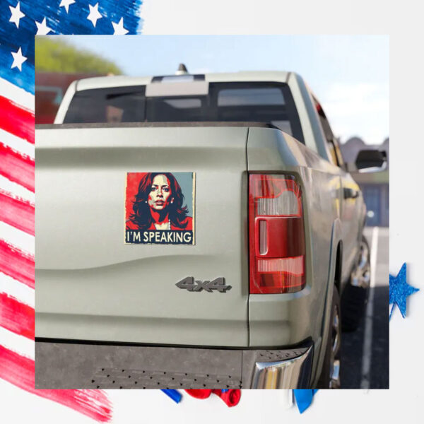 I'm Speaking Kamala Harris 2024 Election Car Magnet