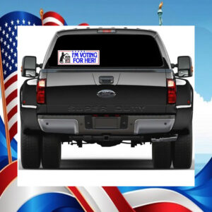 I'm Voting For Her! Harris Walz 24 Bumper Sticker