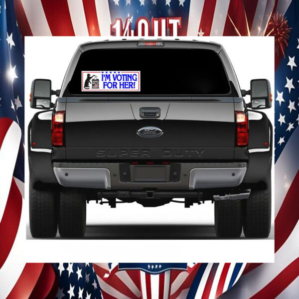 I'm Voting For Her! Harris Walz Sticker