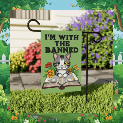 I'm with the Banned Cat For Kamala Yard Flag