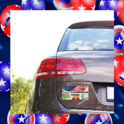 Kamala A Champion For Change Bumper Sticker