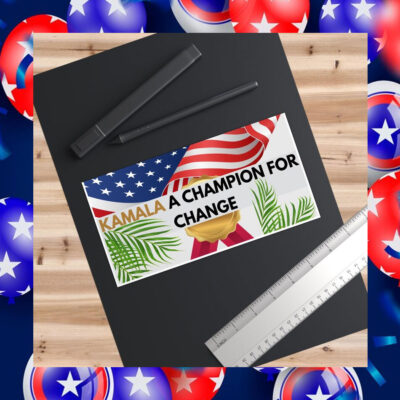 Kamala A Champion For Change Bumper Sticker