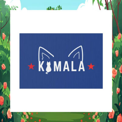 Kamala Harris Cat Lady Yard Sign