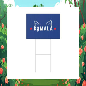 Kamala Harris Cat Lady Yard Sign