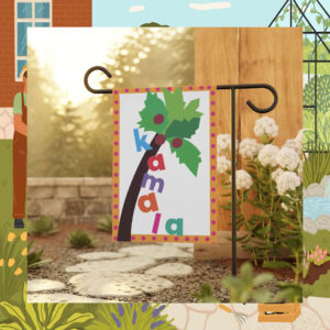 Kamala Harris Coconut Tree Garden Flag
