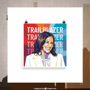 Kamala Harris Trailblazer Square Poster