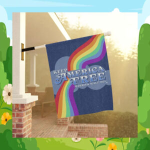 Keep America Tree Harris & Walz 2024 Flag