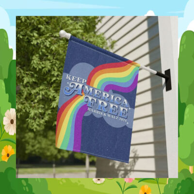 Keep America Tree Harris & Walz 2024 Flag