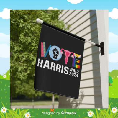 LGBT Vote Harris Walz 2024 Flag