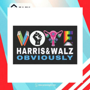 LGBT Vote Harris & Walz Obviously Car Magnet