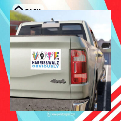 LGBT Vote Harris & Walz Obviously Car Magnet