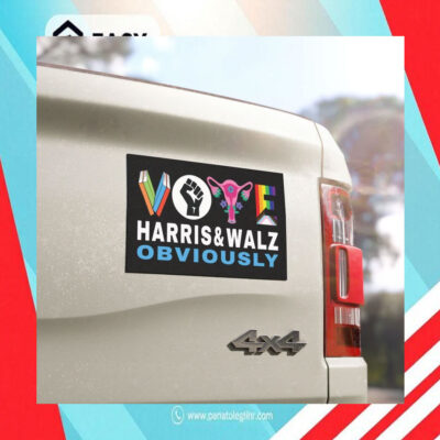 LGBT Vote Harris & Walz Obviously Car Magnet