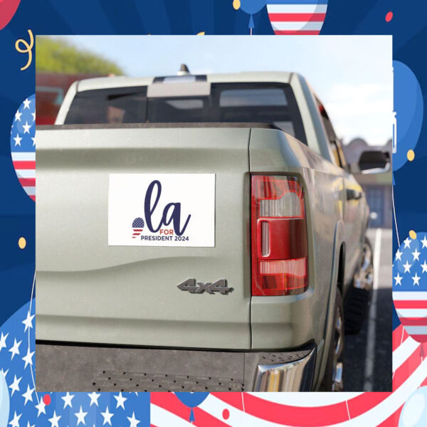 'La Kamala Harris For Presdident 24 Car Magnet