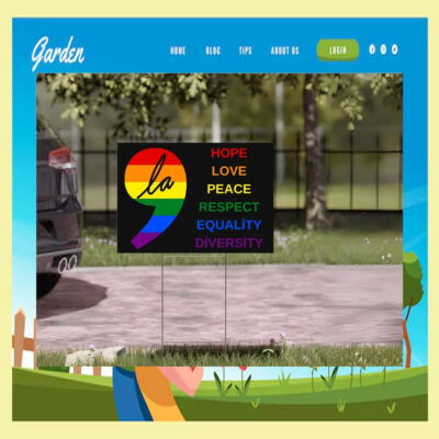 ' La Kamala Harris Hope Love Peace Respect Equality Diversity Yard Sign