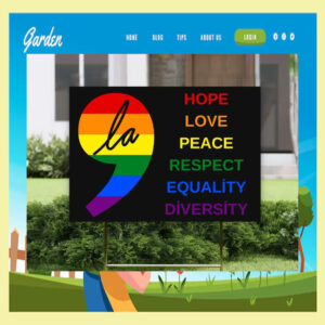 ' La Kamala Harris Hope Love Peace Respect Equality Diversity Yard Sign