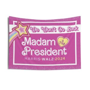 Madam Kamala Harris and Tim Walz Indoor Wall Tapestries