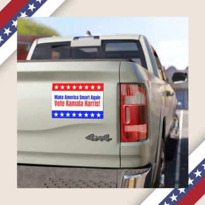 Make America Smart Again Vote Kamala Harris! Car Magnet