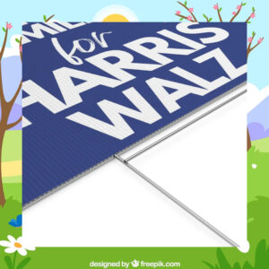 Military Families For Harris Walz 2024 Yard Signs