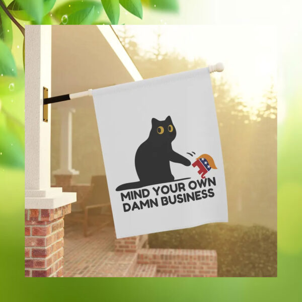 Mind Your Own Damn Business Cats For Kamala Harris Flag