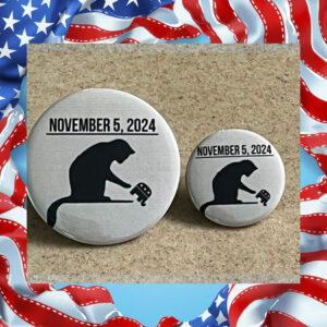 November 5, 2024 Cat Ladies For Kamala Button