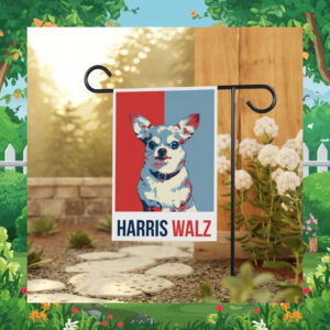Official Dog Lady For Harris Walz 2024 Garden and House Flag