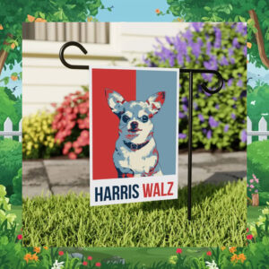 Official Dog Lady For Harris Walz 2024 Garden and House Flag