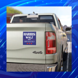Official Harris Walz 2024 Obviously Car Magnets
