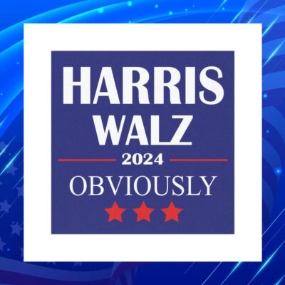 Official Harris Walz 2024 Obviously Car Magnets